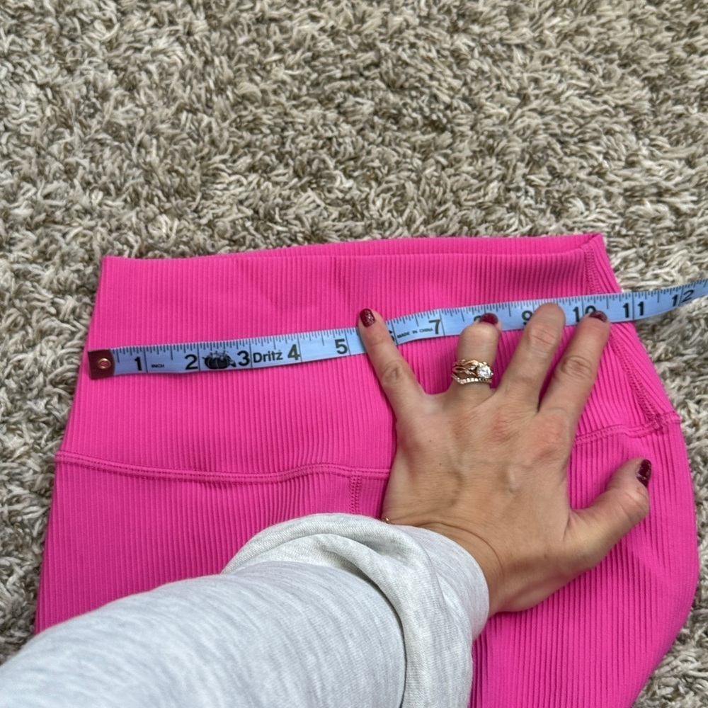 Zyia Capri Leggings Ribbed Pink size 4 - Picture 10 of 10